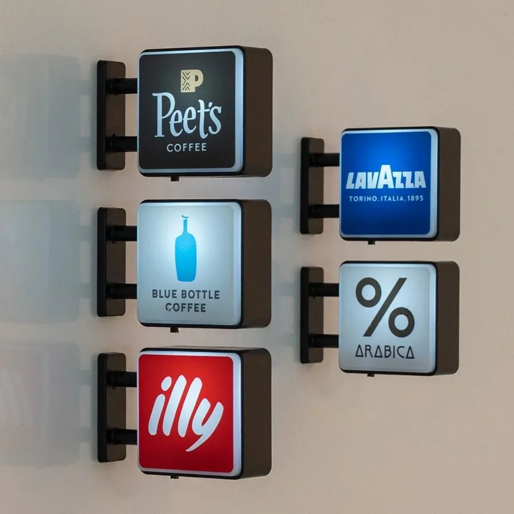 Magnetic Calendar Board - World Classic Coffee Brands Light Sign