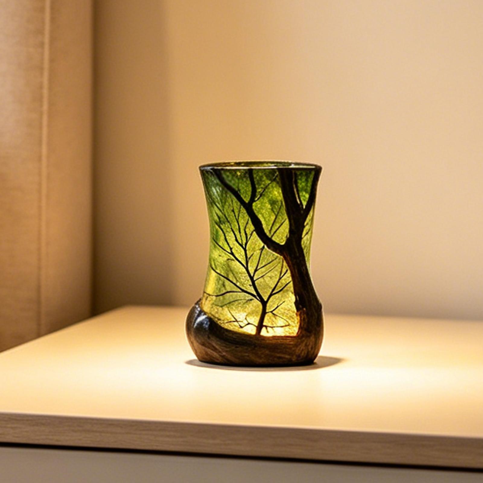 Home Office Design - Bedside Table Lamp Forest Nightlight Decorative