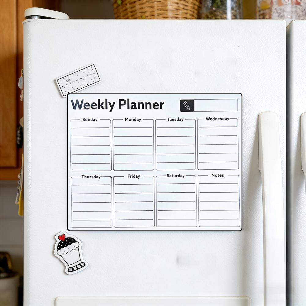 Magnetic Calendar Board - Magnetic Dry Erase Whiteboard for Fridge