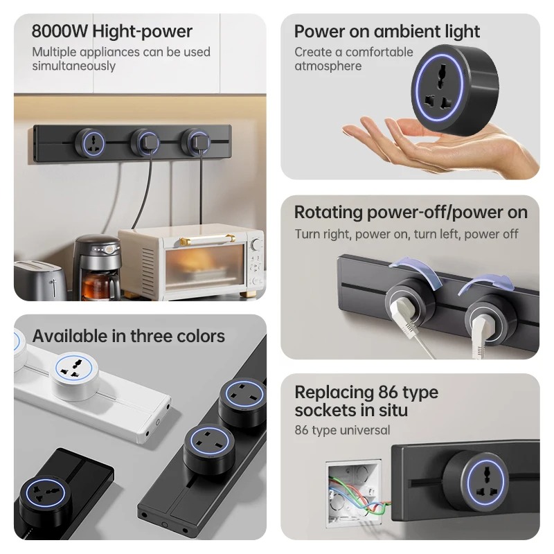 Hidden Wall Socket Power Rail  - Power Strip Desk review and price