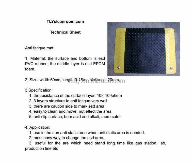60*90cm Antistatic ESD Rubber  - Anti Fatigue Mat review and price