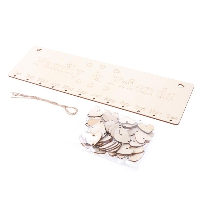 Wooden Calendar Birthday Remin - Magnetic Calendar Board review and price