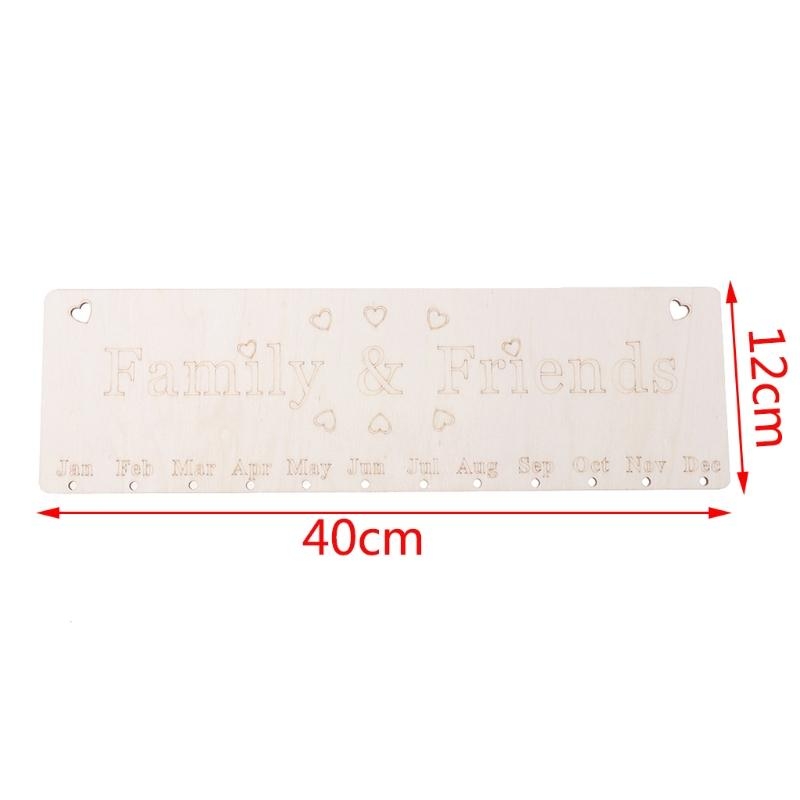 Wooden Calendar Birthday Remin - Magnetic Calendar Board review and price
