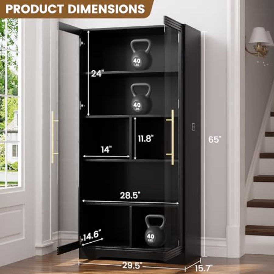 Bookcase with Glass Doors and  - Bookcase Wood Shelf review and price