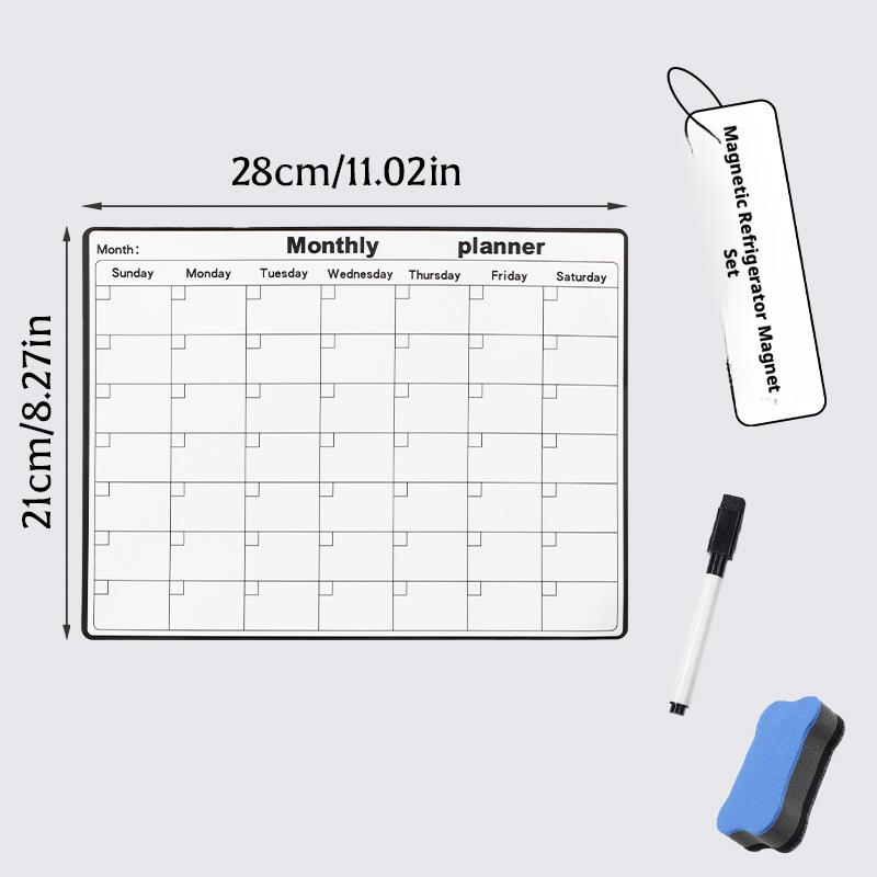 Magnetic Refrigerator Dry Eras - Magnetic Calendar Board review and price