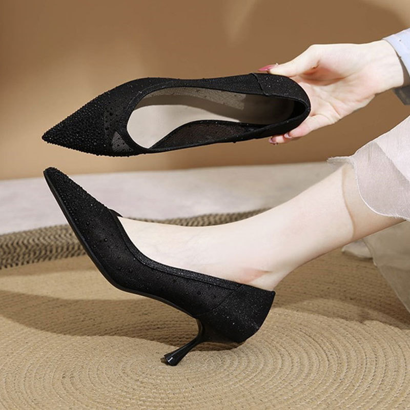 Slip-On High Heel Sandals - Cr - Home Office Size review and price