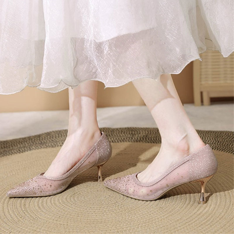 Slip-On High Heel Sandals - Cr - Home Office Size review and price