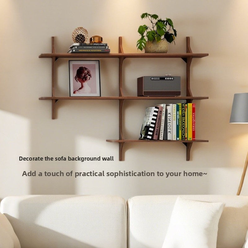 Solid Wood Wall Mounted Shelf  - Bookcase Wood Shelf review and price