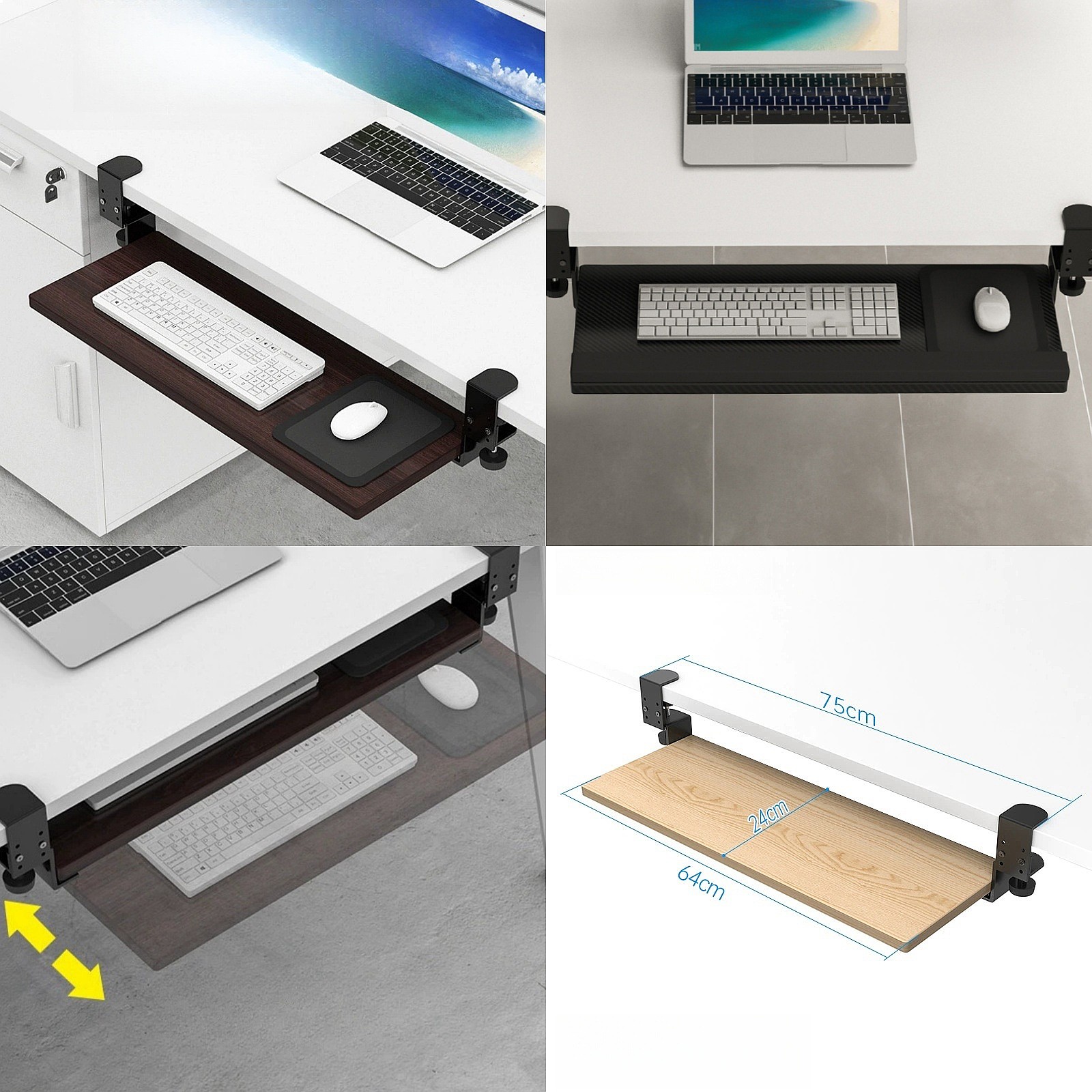 Keyboard Bracket Under the Tab - Keyboard Tray Under Desk review and price