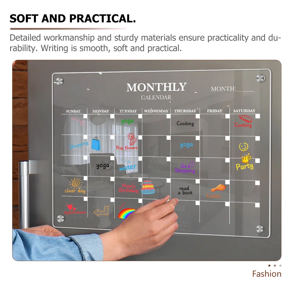 Magnetic Fridge Board Acrylic  - Magnetic Calendar Board review and price