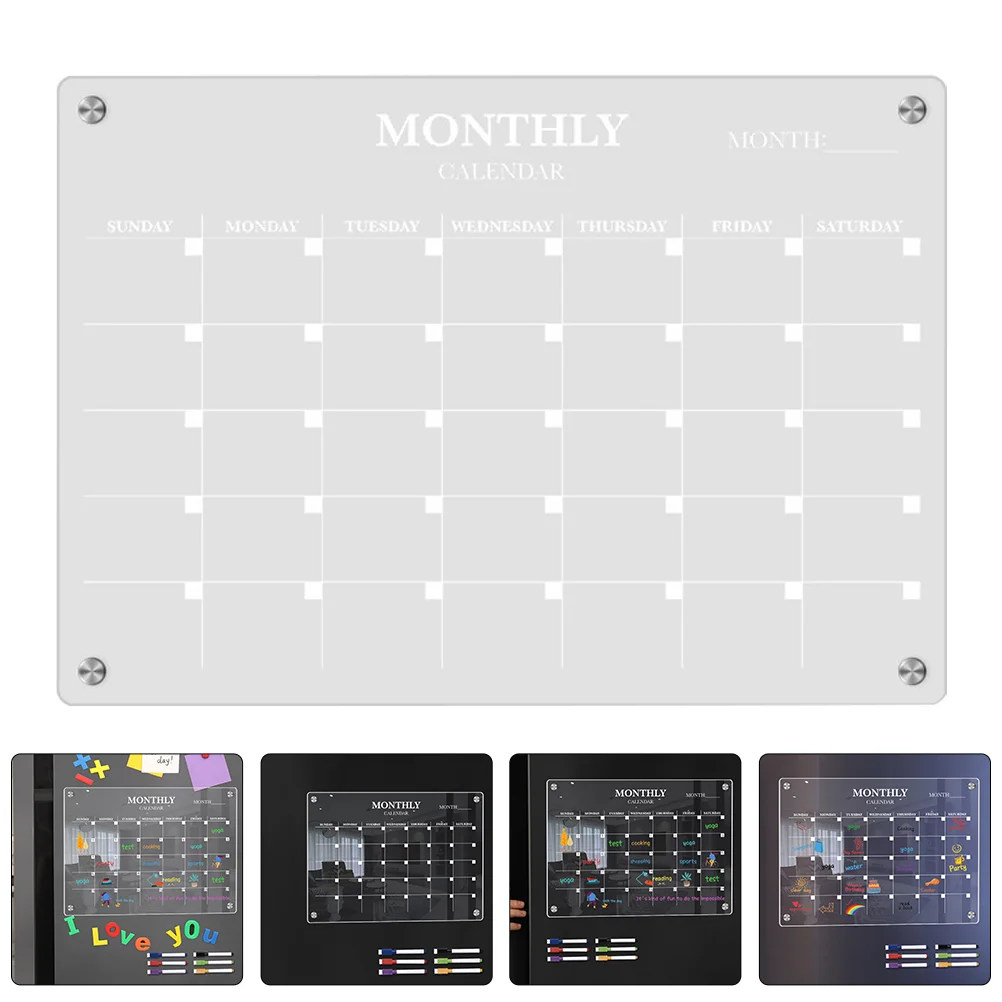Magnetic Fridge Board Acrylic  - Magnetic Calendar Board review and price