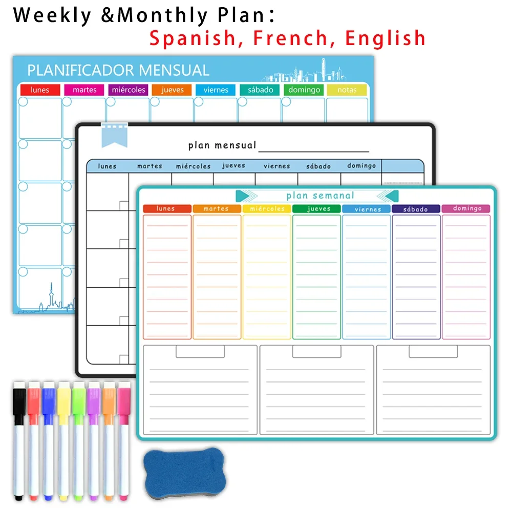 A3 Size Magnetic Weekly &month - Magnetic Calendar Board review and price