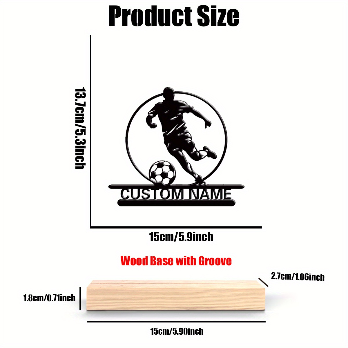 Custom Soccer Player Metal Sta - Home Office Design review and price