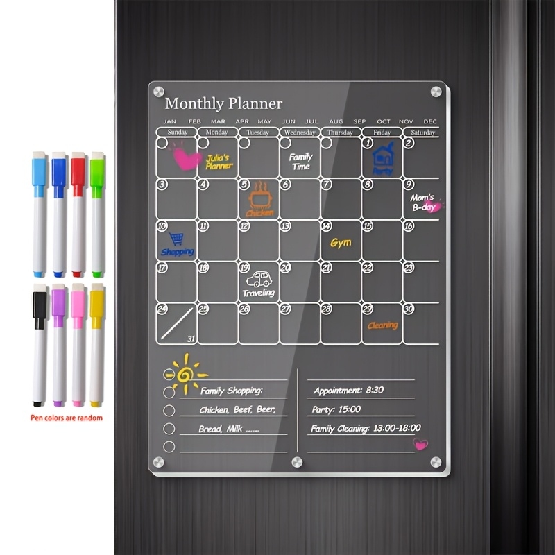 Acrylic Magnetic Calendar for  - Magnetic Calendar Board review and price