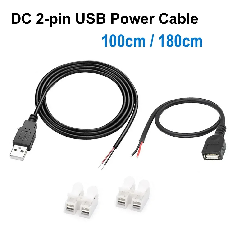 DC 2-pin USB Power Cable USB M - Power Strip Desk review and price