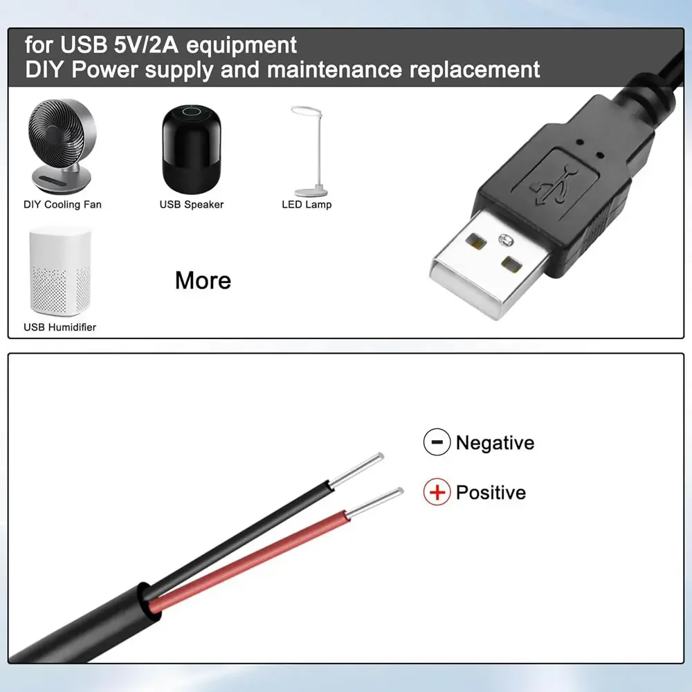 DC 2-pin USB Power Cable USB M - Power Strip Desk review and price