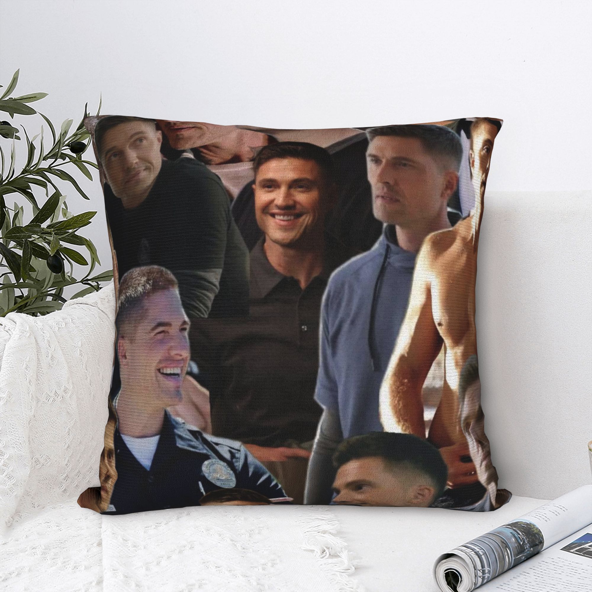 Tim Bradford Collage Pillow Ca - Home Office Tim review and price