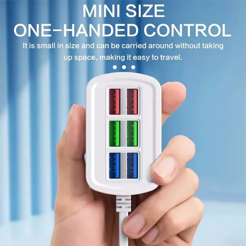 Fast USB Charger 6 in 1 Power  - Power Strip Desk review and price