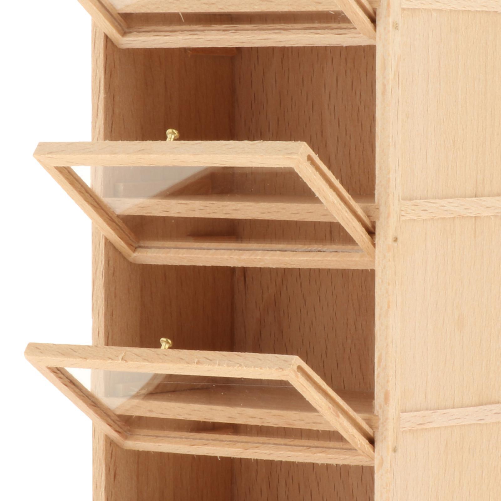 1:12 Dollhouse Wooden Bookcase - Bookcase Wood Shelf review and price