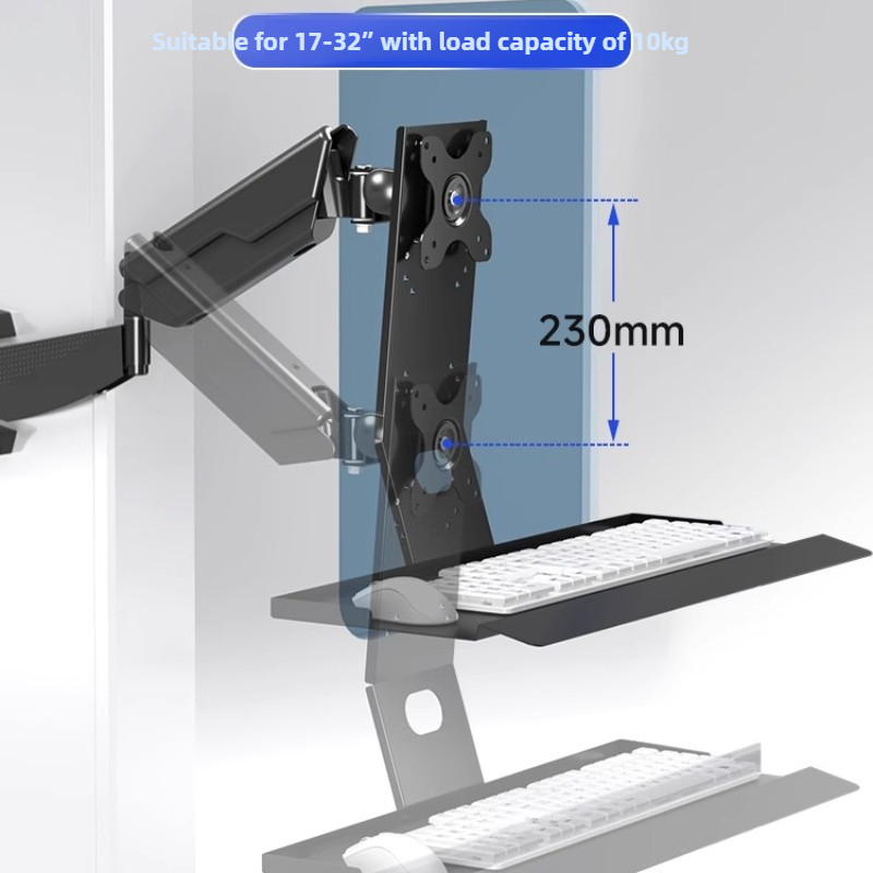 Heavy Duty Monitor Mount Rack  - Keyboard Tray Under Desk review and price