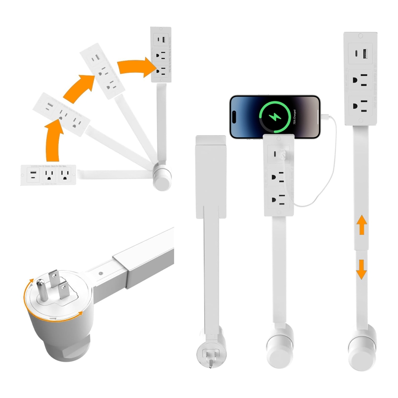 Electrical Outlet Extender Adj - Power Strip Desk review and price
